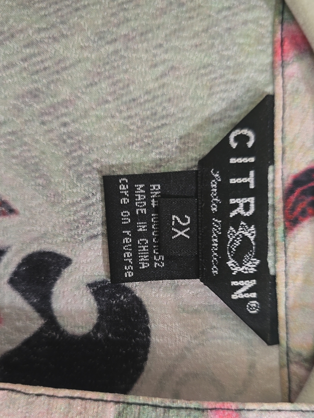 Citrus-toned patterned top by Ctr?non 2X